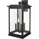 Ringgold 4 Light 22 inch Black Outdoor Wall Sconce