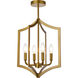 Kiera 4 Light 14 inch Brass Pendant Ceiling Light