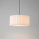 Scallop 1 Light 16 inch Weathered Brass Pendant Ceiling Light
