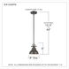 Emery 1 Light 8 inch Palladian Bronze Mini Pendant Ceiling Light