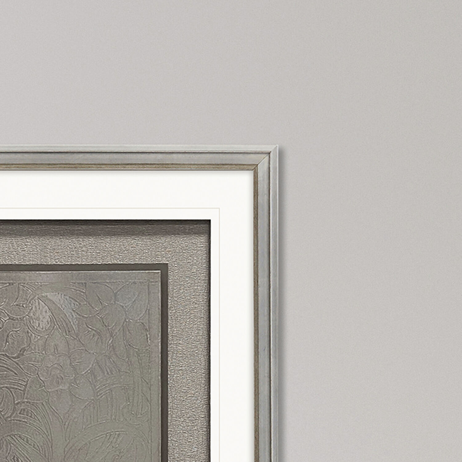 Kingston Metallic and Gray and Beige Framed Art, The Studio