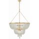Rylee 12 Light 32 inch Antique Gold Chandelier Ceiling Light