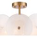 Tallulah 6 Light 24 inch Lacquered Gold Pendant Ceiling Light, Converts to Semi Flush