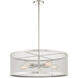 Industro 5 Light 25 inch Brushed Nickel Chandelier Ceiling Light