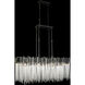 Matrix 8 Light 48.25 inch Matte Black and French Gold Linear Pendant Ceiling Light