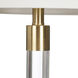 Winslet 33 inch 100.00 watt Gold and Clear Acrylic Table Lamp Portable Light, with Nightlight