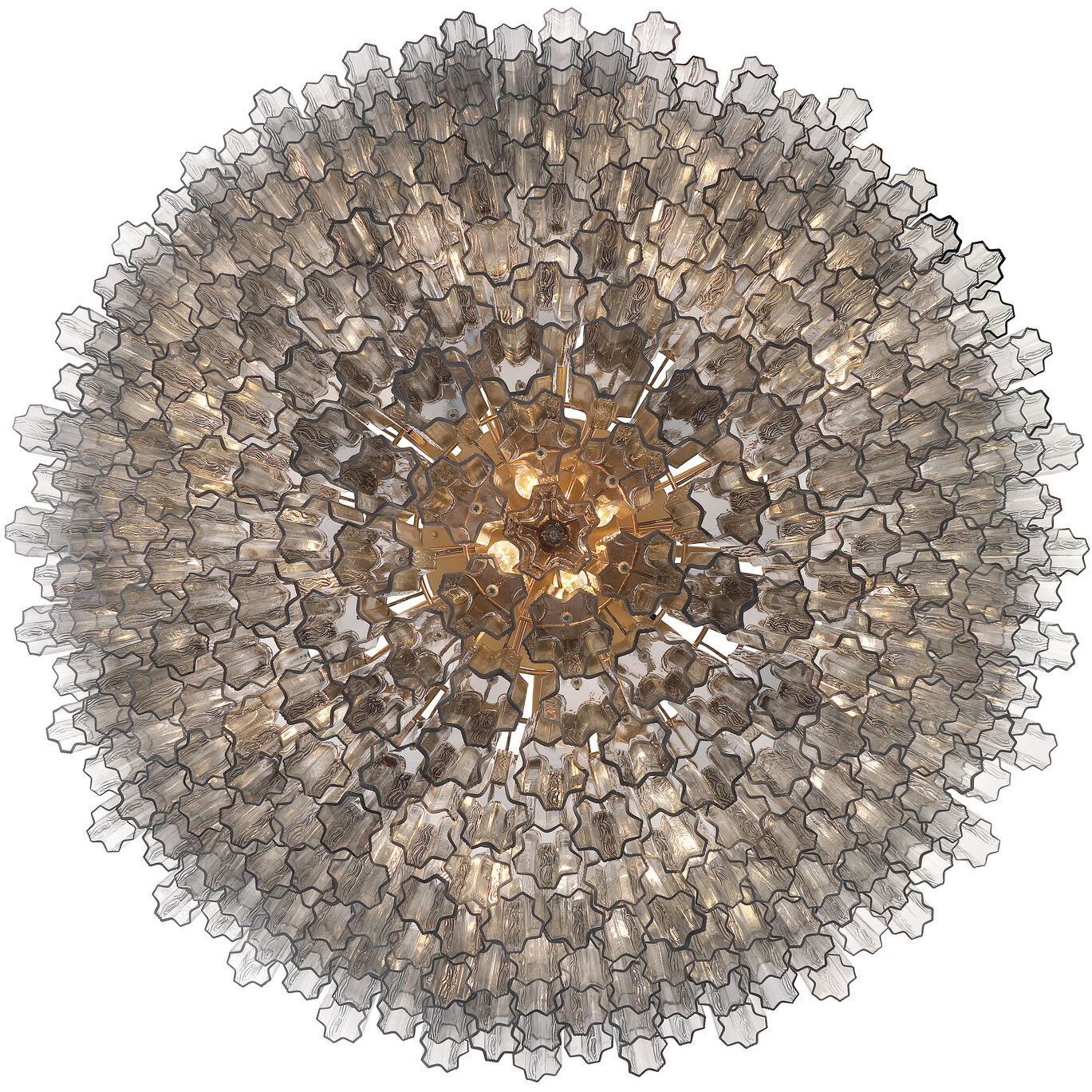 Addis 40 Light 62 inch Aged Brass Chandelier Ceiling Light