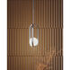 Milan LED 7.38 inch Satin Nickel Pendant Ceiling Light