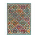 Herati 71 X 47 inch Bright Orange/Rust/Bright Pink/Eggplant/Dark Green Rugs, Rectangle