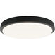 Zane LED 15.63 inch Matte Black Flush Mount Ceiling Light