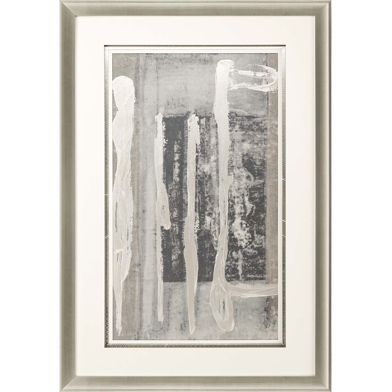 Motif Neutral and Gray and Blue and Metallic Framed Art, The Studio