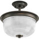Archie 2 Light 12.38 inch Venetian Bronze Semi-Flush Mount Convertible Ceiling Light