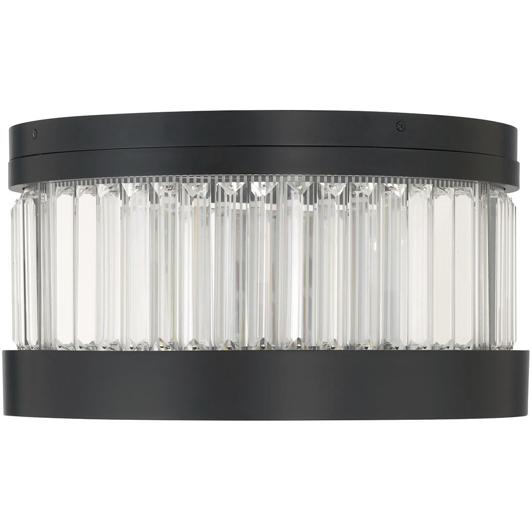 Empra LED 15.75 inch Matte Black Flush Mount Ceiling Light