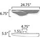 Manta LED Polished Chrome Wall Sconce Wall Light