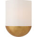 Visual Comfort Barbara Barry Crescent LED 8 inch Gild Sconce Wall Light, Small BBL2155G-WG - Open Box