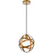 Celeste 1 Light 9.8 inch Brass Pendant Ceiling Light