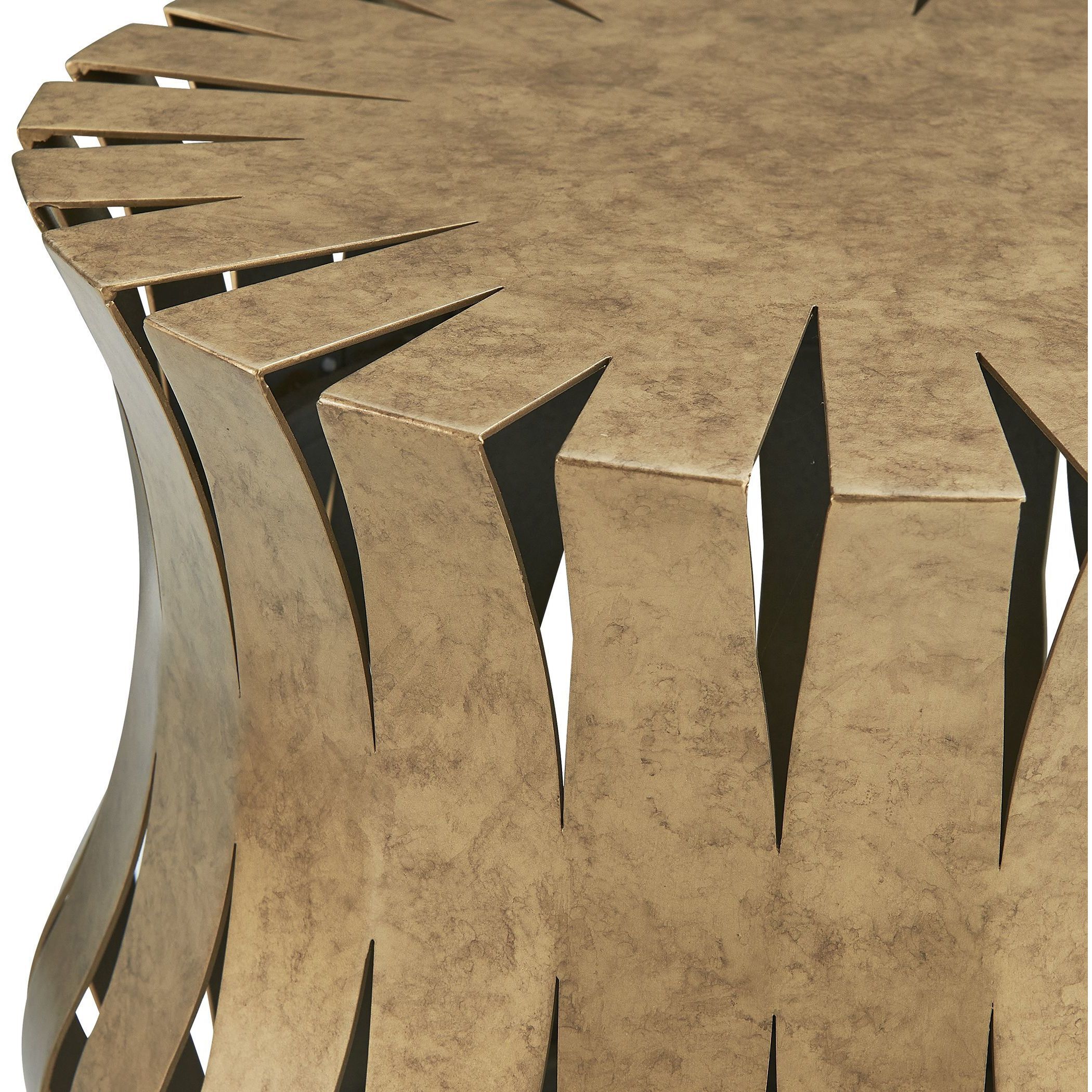 Arida 22 X 12 inch Aged Gold Accent Table