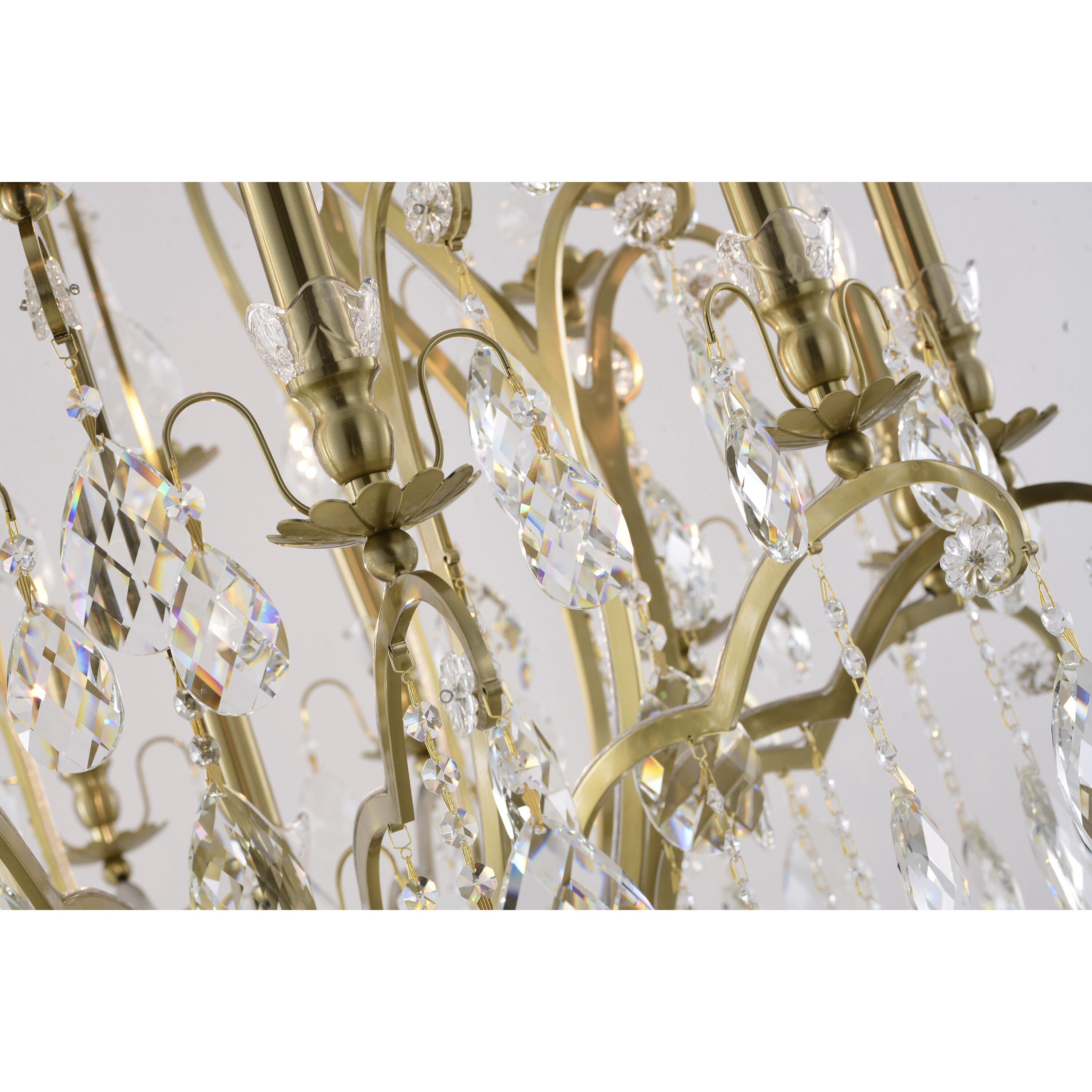 Canada 13 Light 36.5 inch Antique Brass Chandelier Ceiling Light