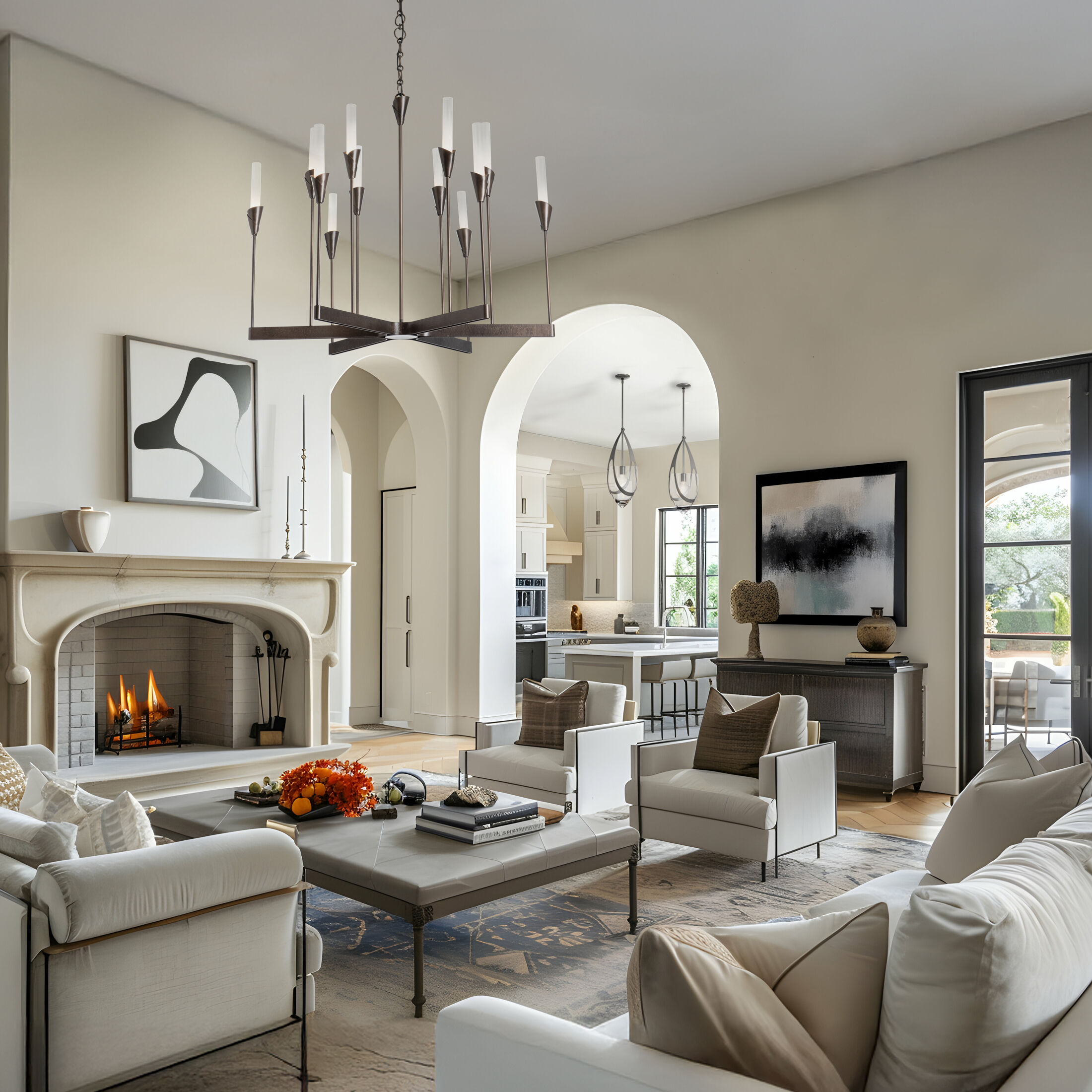 Lilium 12 Light 38.3 inch Dark Smoke Chandelier Ceiling Light