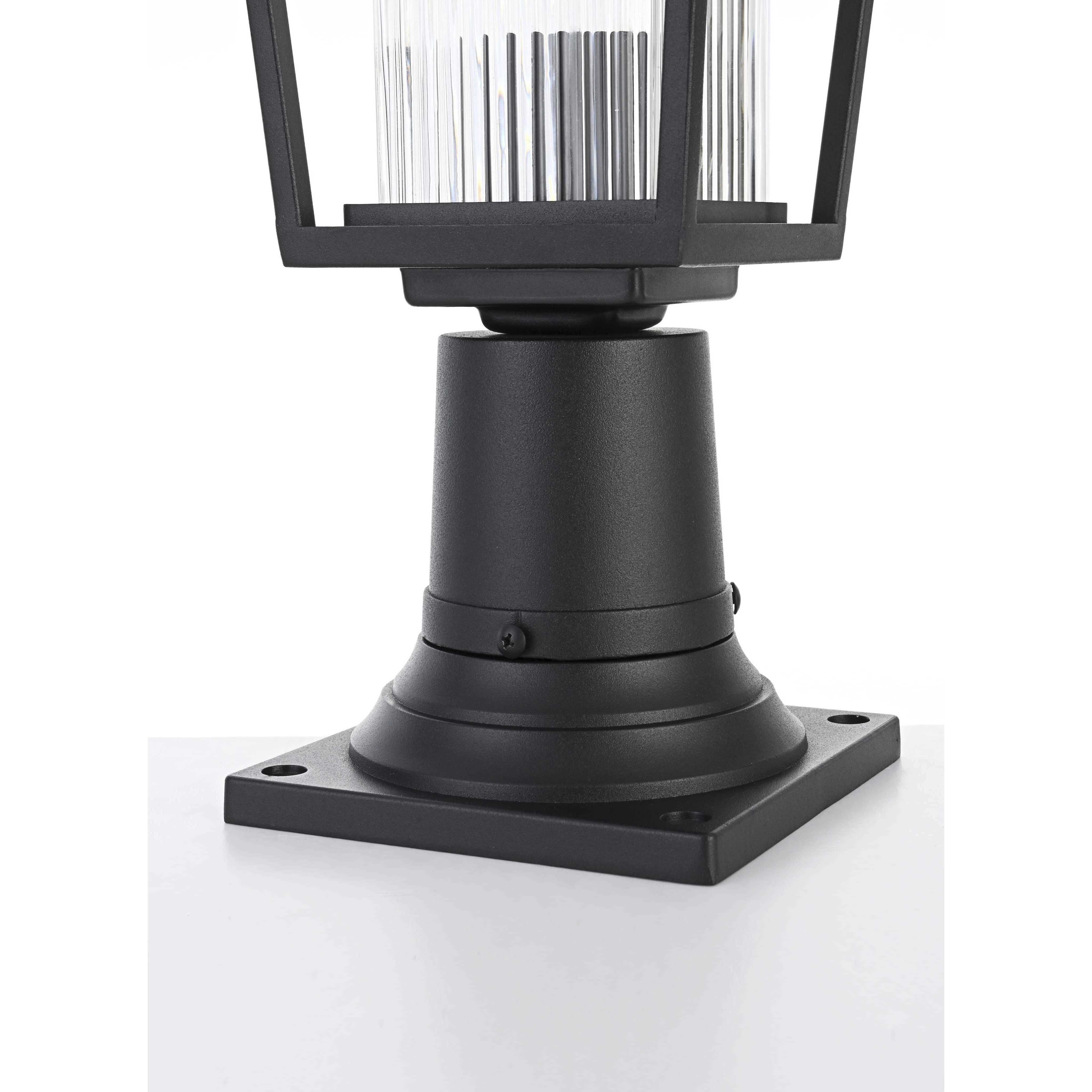 York 1 Light 15.5 inch Black Outdoor Post Light