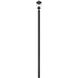 Davina 3 Light 114.25 inch Black Outdoor Post Mounted Fixture in G9