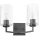 Merrick 2 Light 15 inch Matte Black Wall Sconce Wall Light 