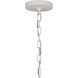 Continuance 6 Light 26 inch Textured White with Satin Brass Pendant Ceiling Light