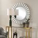 Miran 42.13 X 42.13 inch Antique Gold and White Glass Mirror