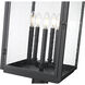 Hartwell 5 Light 28.75 inch Sand Black Outdoor Pier Mounted Fixture