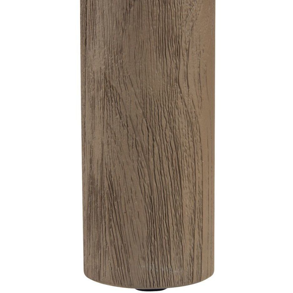 Escape Weathered Teak and Pebble Outdoor Bench