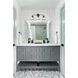 Fulton Bath Vanity Light Wall Light in Antique White, Clear