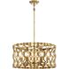 Coronade 6 Light 22 inch Pandora Gold Leaf Pendant Ceiling Light