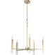 Sunjai 5 Light 25 inch Palm Gold Chandelier Ceiling Light