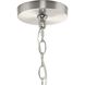 Gilliam 3 Light 10 inch Brushed Nickel Foyer Light Ceiling Light