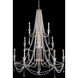 Barcelona 12 Light 44 inch Transcend Silver Chandelier Ceiling Light
