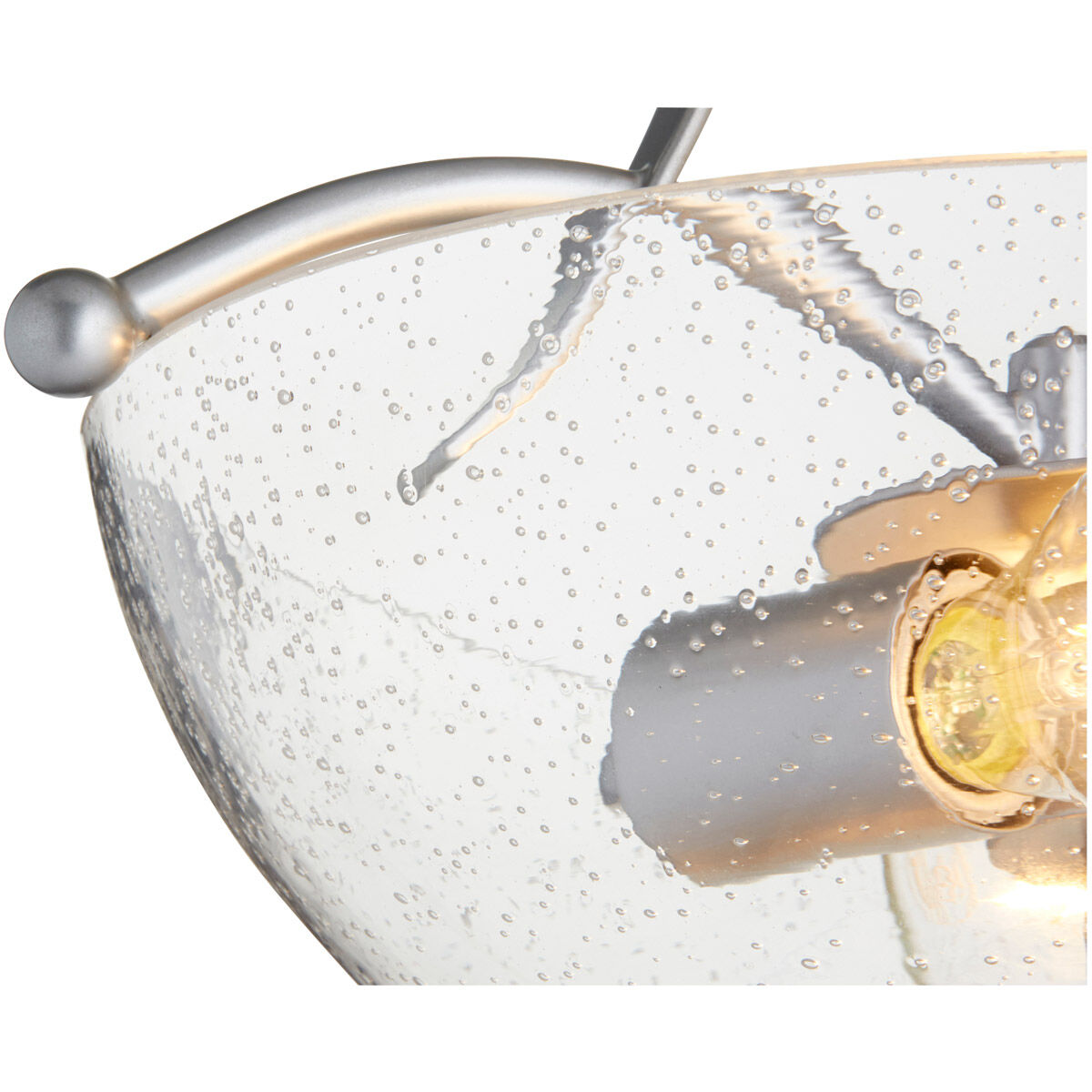 Aspen 2 Light 14 inch Classic Nickel Dual Mount Pendant Ceiling Light