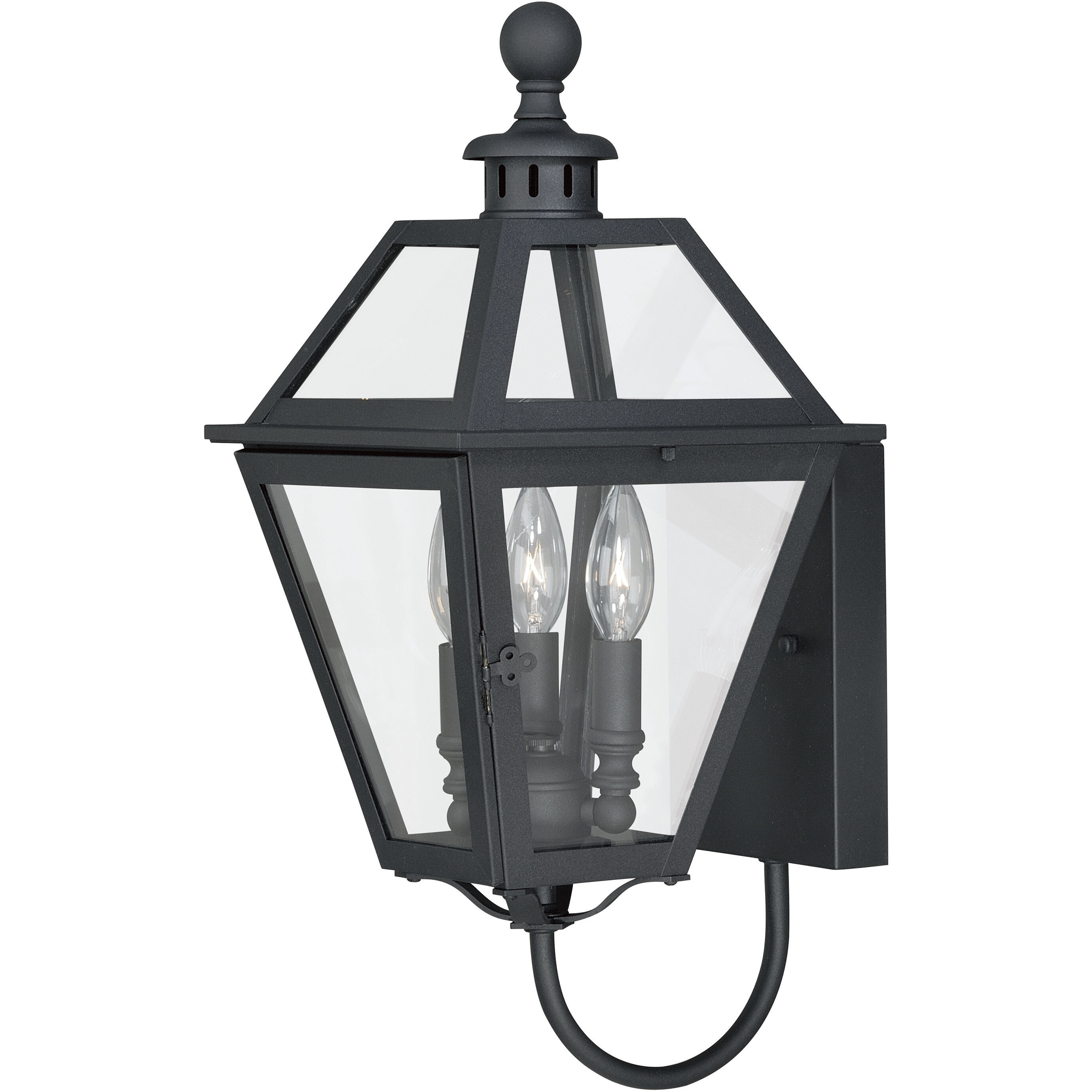 Nottingham LED 20 inch Textured Black Outdoor Wall