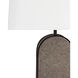 Cavallo 31 inch 150 watt Gray and Blackened Iron Table Lamp Portable Light