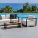 Remsen Java Black and Oyster White Outdoor Lounge Chair