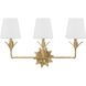 Broche Bath Vanity Light Wall Light in Antique Gold
