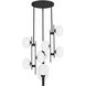 Julep LED 22.25 inch Matte Black Chandelier Ceiling Light