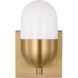 Drew & Jonathan Scott Foster 1 Light 5 inch Satin Brass Vanity Light Wall Light