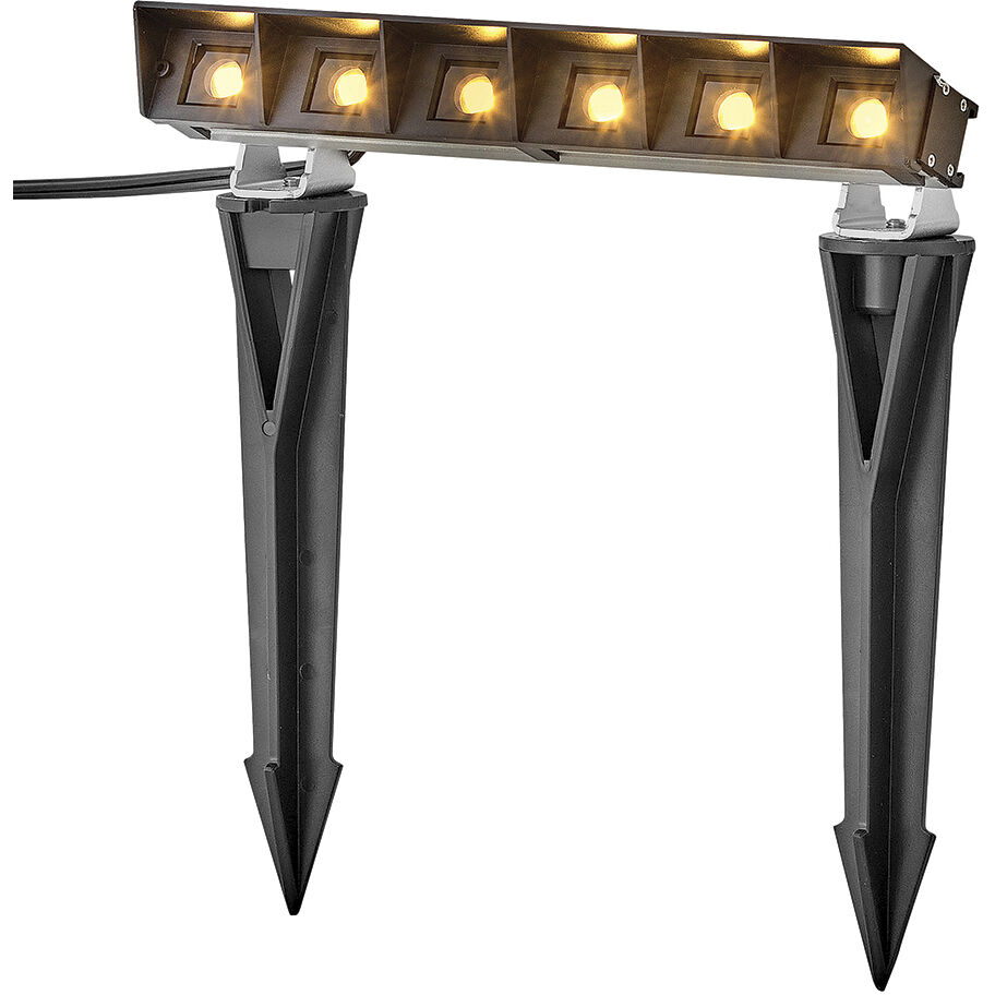 Vestra 12v 6 watt Antique Brushed Aluminum Landscape Wall Wash