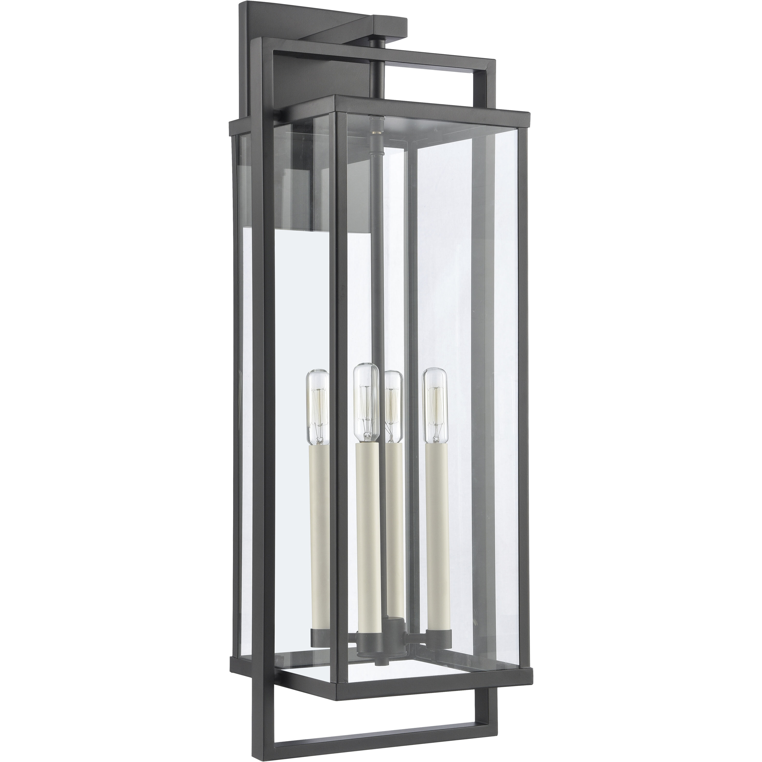 Gladwyn 4 Light 30 inch Matte Black Outdoor Sconce