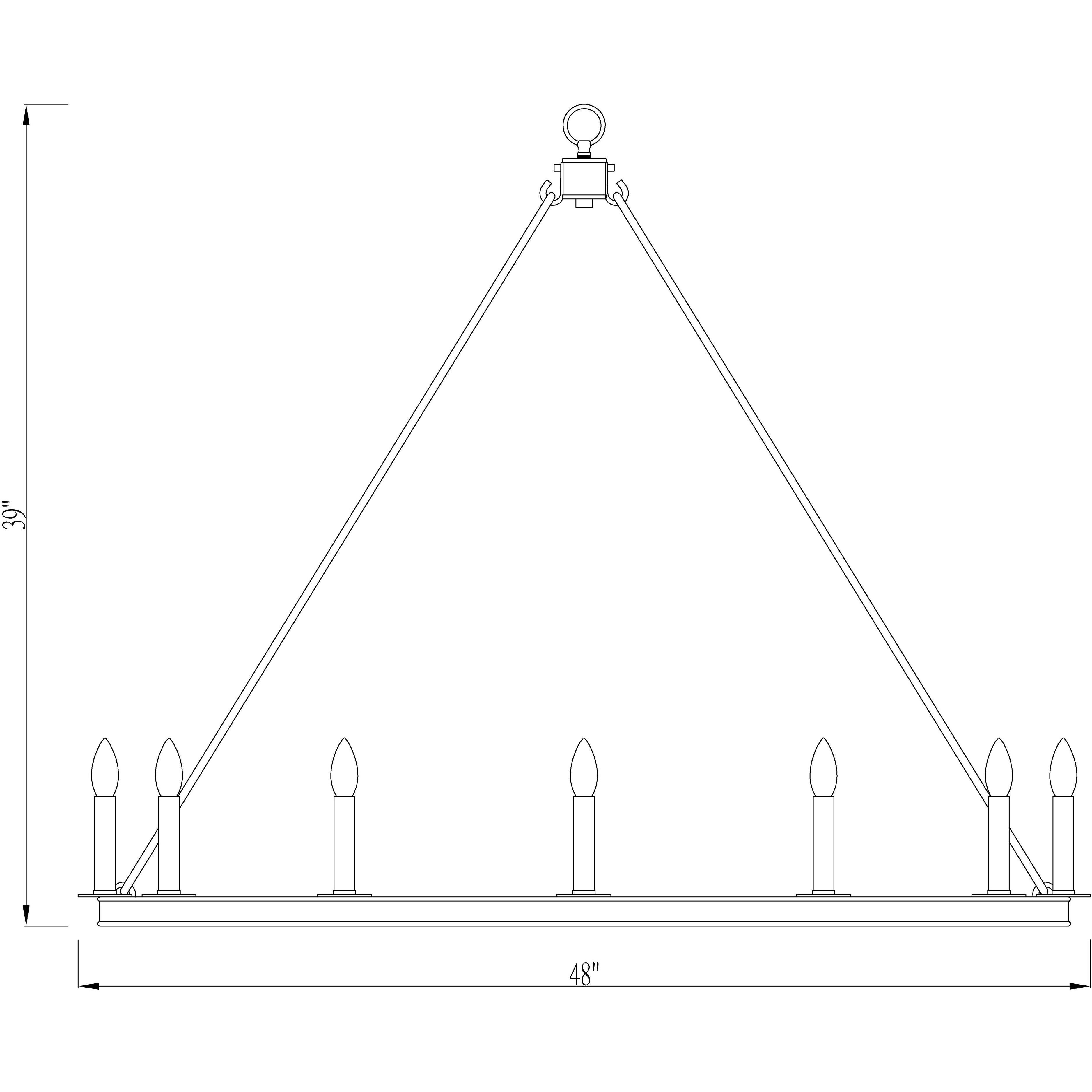 Barclay 12 Light 48 inch Polished Nickel Chandelier Ceiling Light