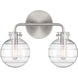 Mason 2 Light 13.5 inch Satin Nickel Bathroom Vanity Light Wall Light