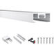 X Track 12 White Outdoor Track Channel Ceiling Light