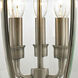Ashford 3 Light 23 inch Antique Nickel Outdoor Post Light
