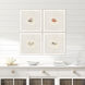 Coastal Medley Beige and Green and Red and Yellow Framed Art