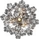 Addis 4 Light 17.75 inch Polished Chrome Mini Chandelier Ceiling Light in Smoke